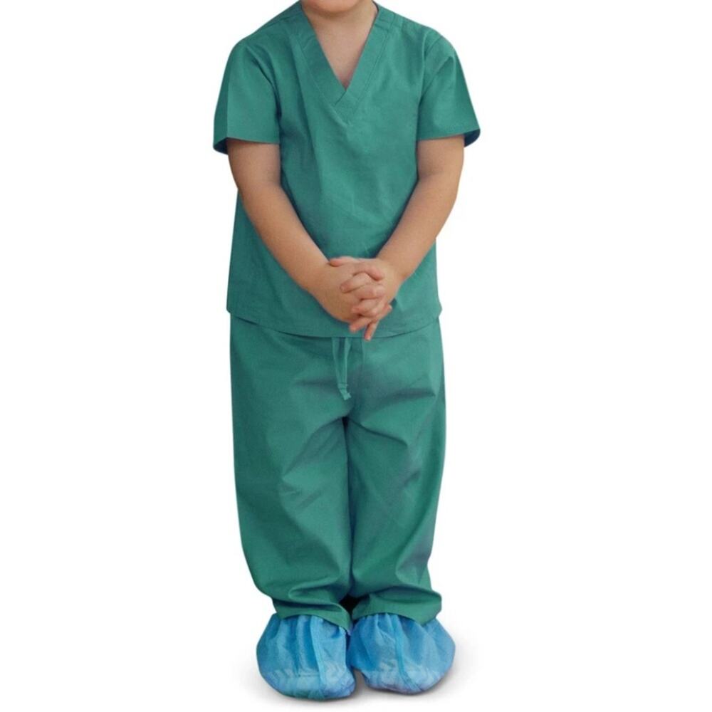 Scoots Green Scrub Halloween Costume Baby 12-18 Mo